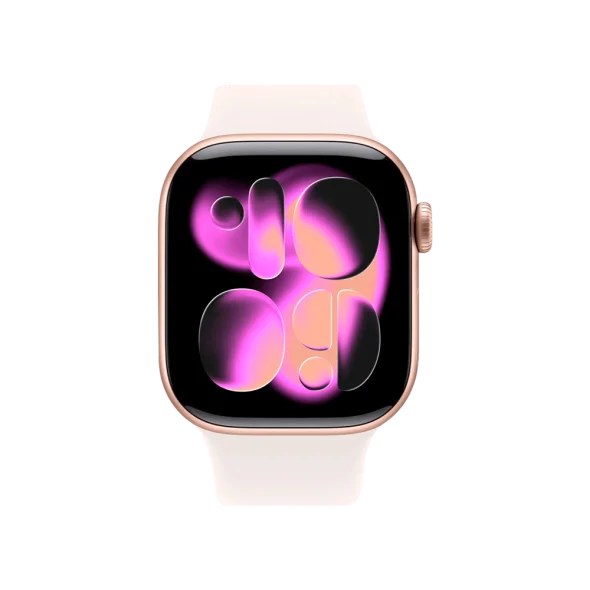 Смарт-годинник Apple Watch Series 11 GPS + Cellular 46mm Rose Gold Alu. Case w. Light Blush Sport Band - S/M (MFCG4)