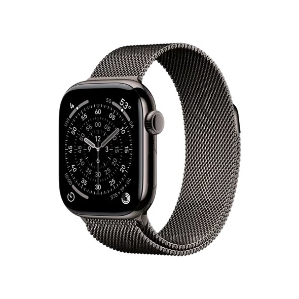 Смарт-годинник Apple Watch Series 11 GPS + Cellular 42mm Slate Tit. Case w. Slate Milanese Loop (MF9K4+MGJ14)