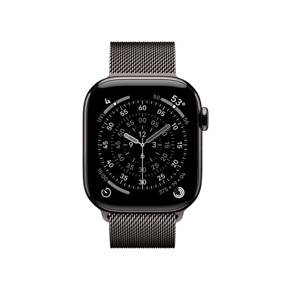 Смарт-годинник Apple Watch Series 11 GPS + Cellular 42mm Slate Tit. Case w. Slate Milanese Loop (MF9K4+MGJ14)