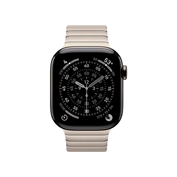 Смарт-годинник Apple Watch Series 11 GPS + Cellular 42mm Slate Tit. Case w. Natural Link Bracelet (MF9K4+MXMA3)