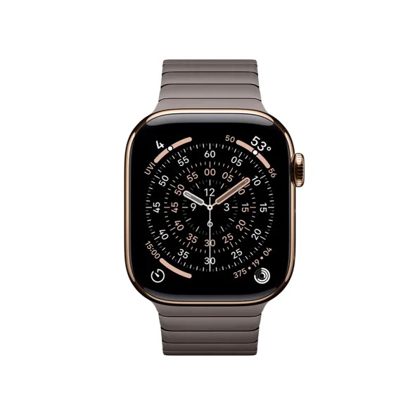 Смарт-годинник Apple Watch Series 11 GPS + Cellular 42mm Gold Tit. Case w. Slate Link Bracelet (MF9M4+MXMD3)