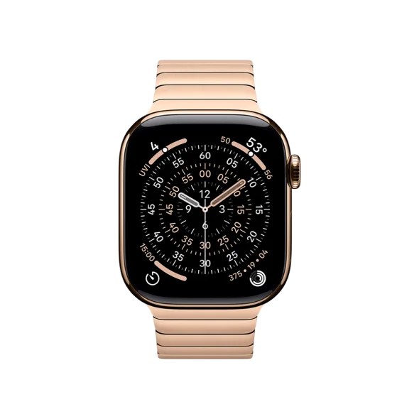 Смарт-годинник Apple Watch Series 11 GPS + Cellular 42mm Gold Tit. Case w. Gold Link Bracelet (MF9M4+MXMC3)