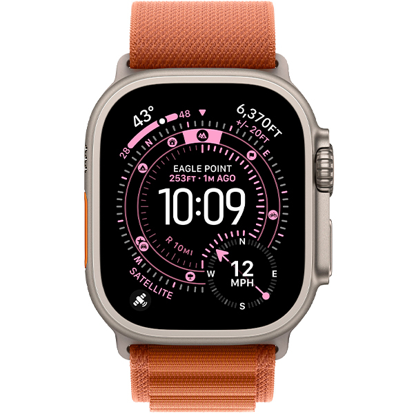 Смарт-годинник Apple Watch Ultra 3 Natural Titanium Case with Terra Cotta Alpine Loop Small (MF1V4/MFTA4)