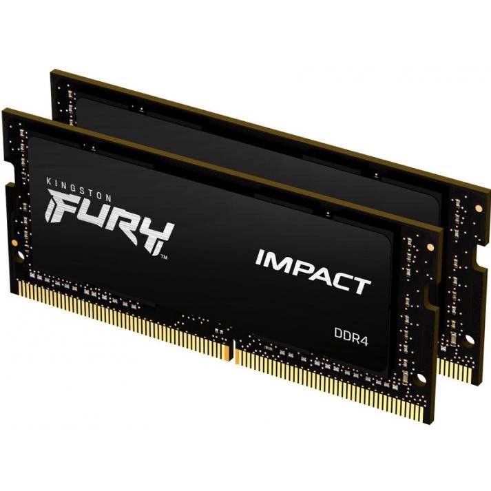 Набір KINGSTON 64Gb DDR4 3200MHz FURY Impact Black (KF432S20IBK2/64)