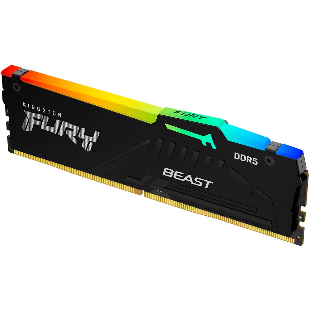 Модуль пам'яті Kingston Beast DDR5 5600 16GB Black RGB (KF556C40BBA-16)