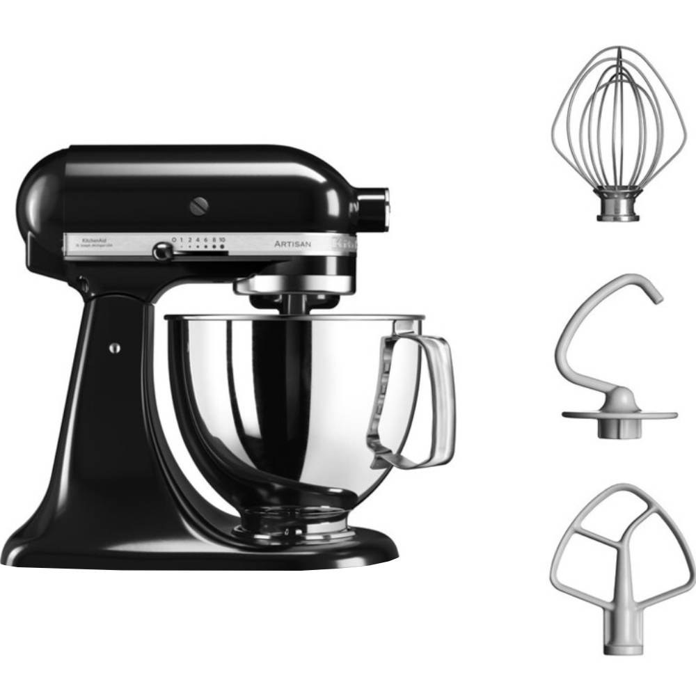 Кухонна машина KitchenAid Artisan 4,8 л Onyx Black (5KSM125EOB)