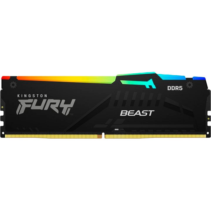 Модуль пам'яті Kingston 32GB DDR5 5200MHz Beast Black RGB (KF552C40BBA-32)