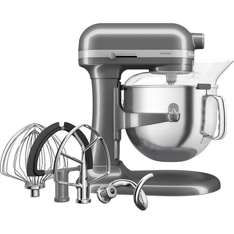 Кухонна машина KITCHENAID Artisan 6.6 л Silver Medallion (5KSM70SHXEMS)