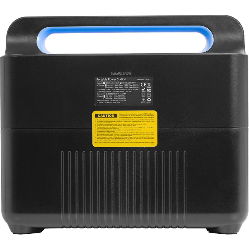 Зарядна станція POWERPLANT HS1800 1484.8Wh 412444mAh 1800W (PB930852)