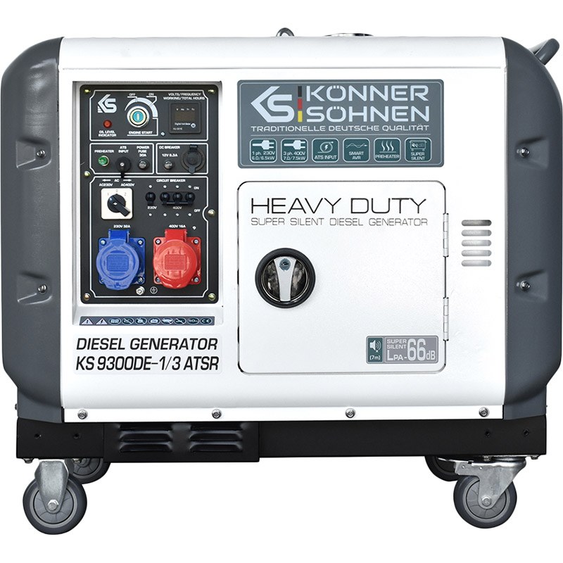 Генератор дизельний KONNER&SOHNEN KS 9300DE-1/3 ATSR