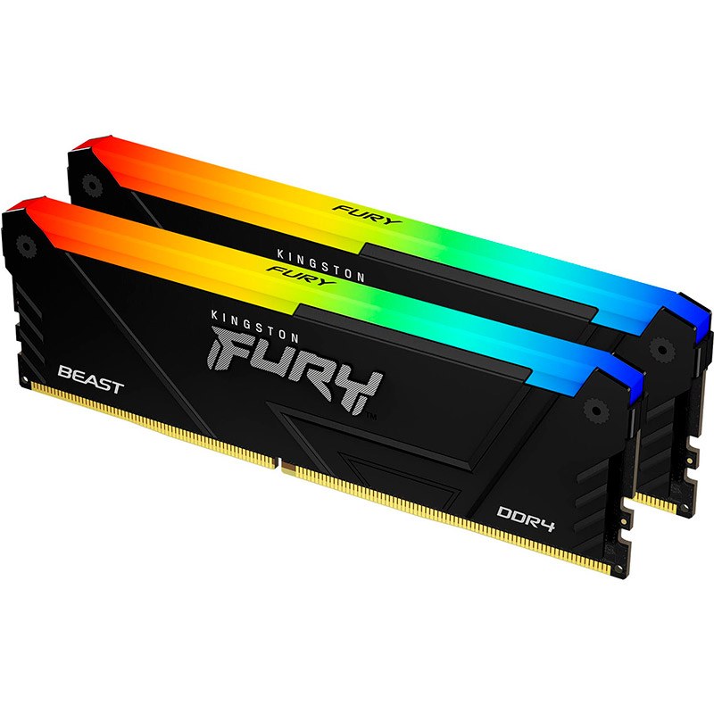 Набір KINGSTON 64Gb DDR4 3600MHz Fury Beast RGB (KF436C18BB2AK2/64)