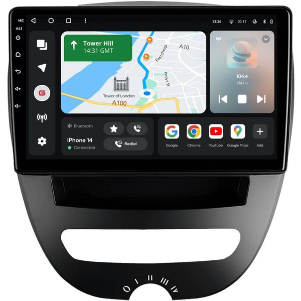 Автомагнітола GAZER T6009-AB10 PRO для Toyota Aygo (AB10) 2005-2014 (79236)