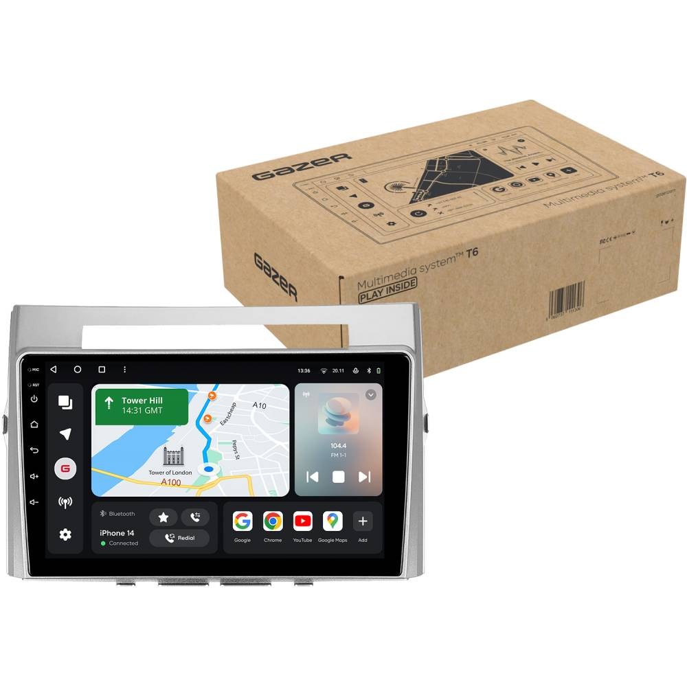 Автомагнітола GAZER T6009-AR10 PRO ДКЗ Toyota Corolla, Verso (AR10) 2004-2009 (7027950)
