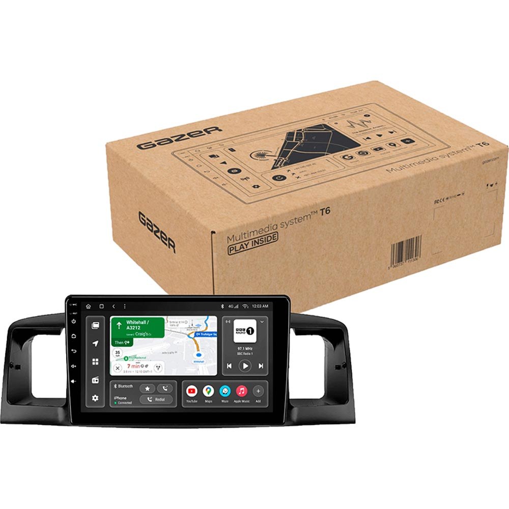 Автомагнітола GAZER T6009-BF3 PRO MAX для BYD F3 1 2005-2013