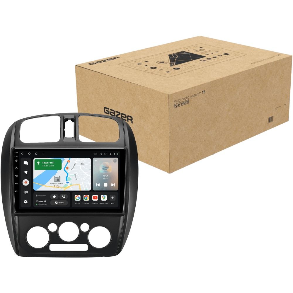 Автомагнітола GAZER T6009-BJ PRO MAX для Mazda 323 2000-2003 (41550)