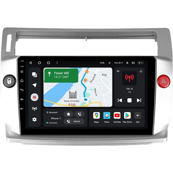 Автомагнітола GAZER T6009-CPF PRO для Citroen C4 LA LC, C-Triomphe, C-Quatre 2004-2014