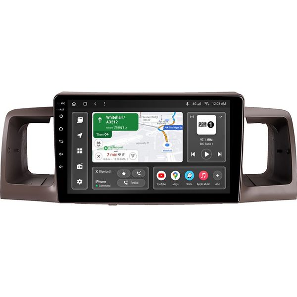 Автомагнітола GAZER T6009-E120 PRO для Toyota Corolla 9 E120 E130 2000-2004 (79436)