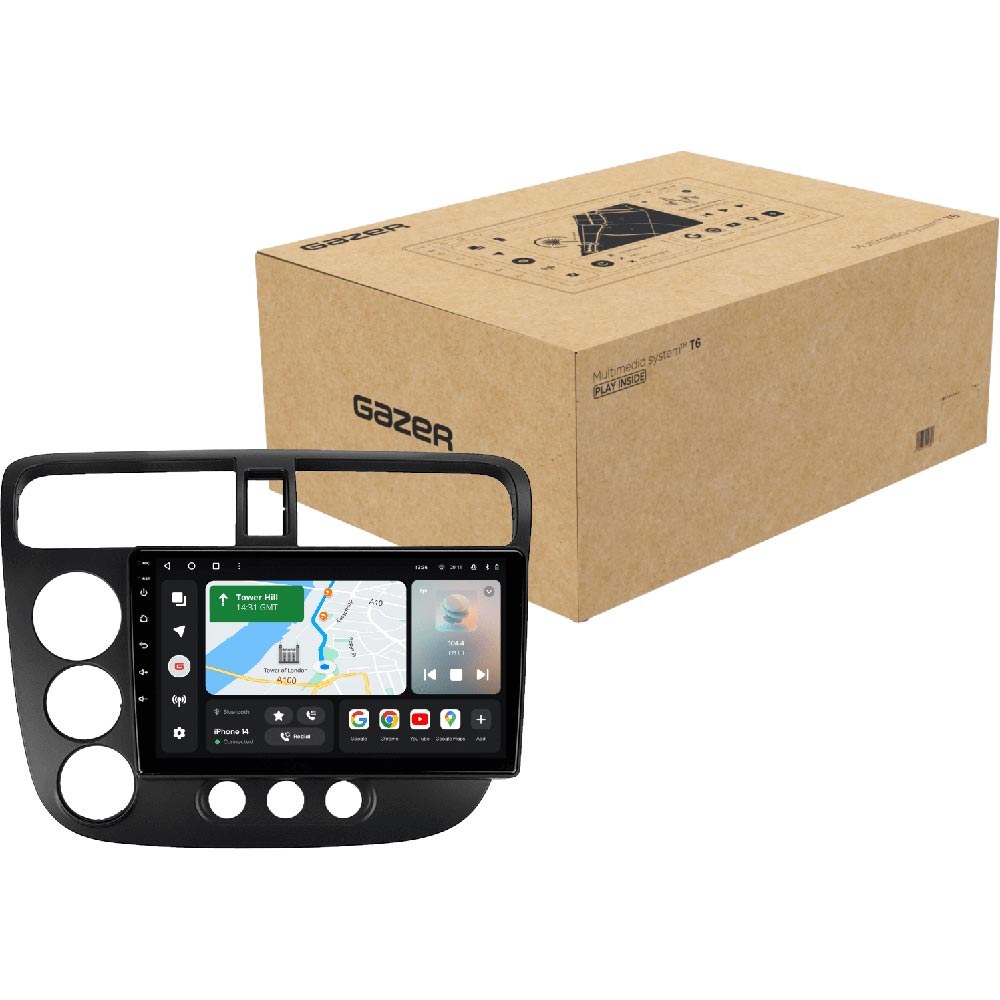 Автомагнітола GAZER T6009-EU PRO для Honda Civic 7 2000-2006 (79478)