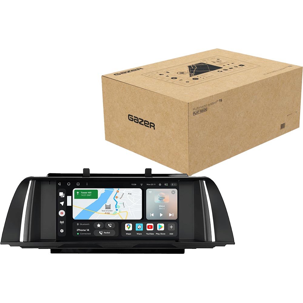 Автомагнітола GAZER T6009-F10/CIC PRO MAX для BMW 5 Series CIC (F10) 2009-2013