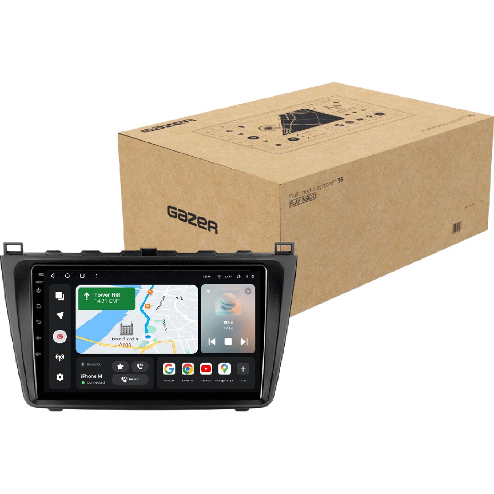 Автомагнітола GAZER T6009-GH PRO для Mazda 6 2 (GH) 2007-2012 (79558)