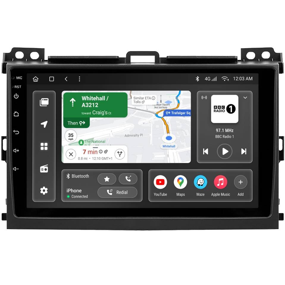 Автомагнітола GAZER T6009-J120/H для Toyota Land Cruiser Prado 3 (J120) 2002-2009 (79636)