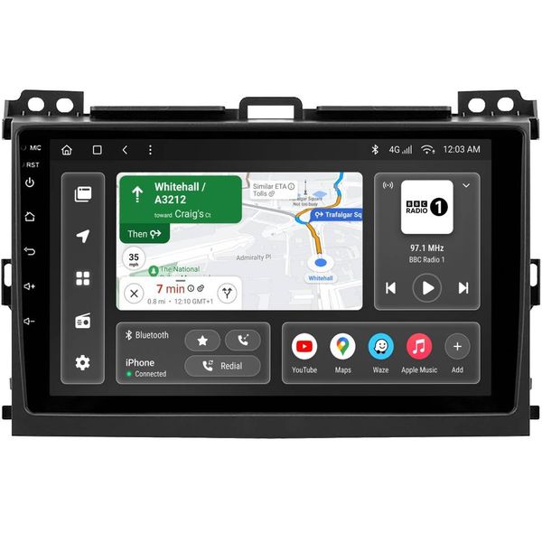 Автомагнітола GAZER T6009-J120/L для Toyota Land Cruiser Prado 3 (J120) 2002-2009 (79640)
