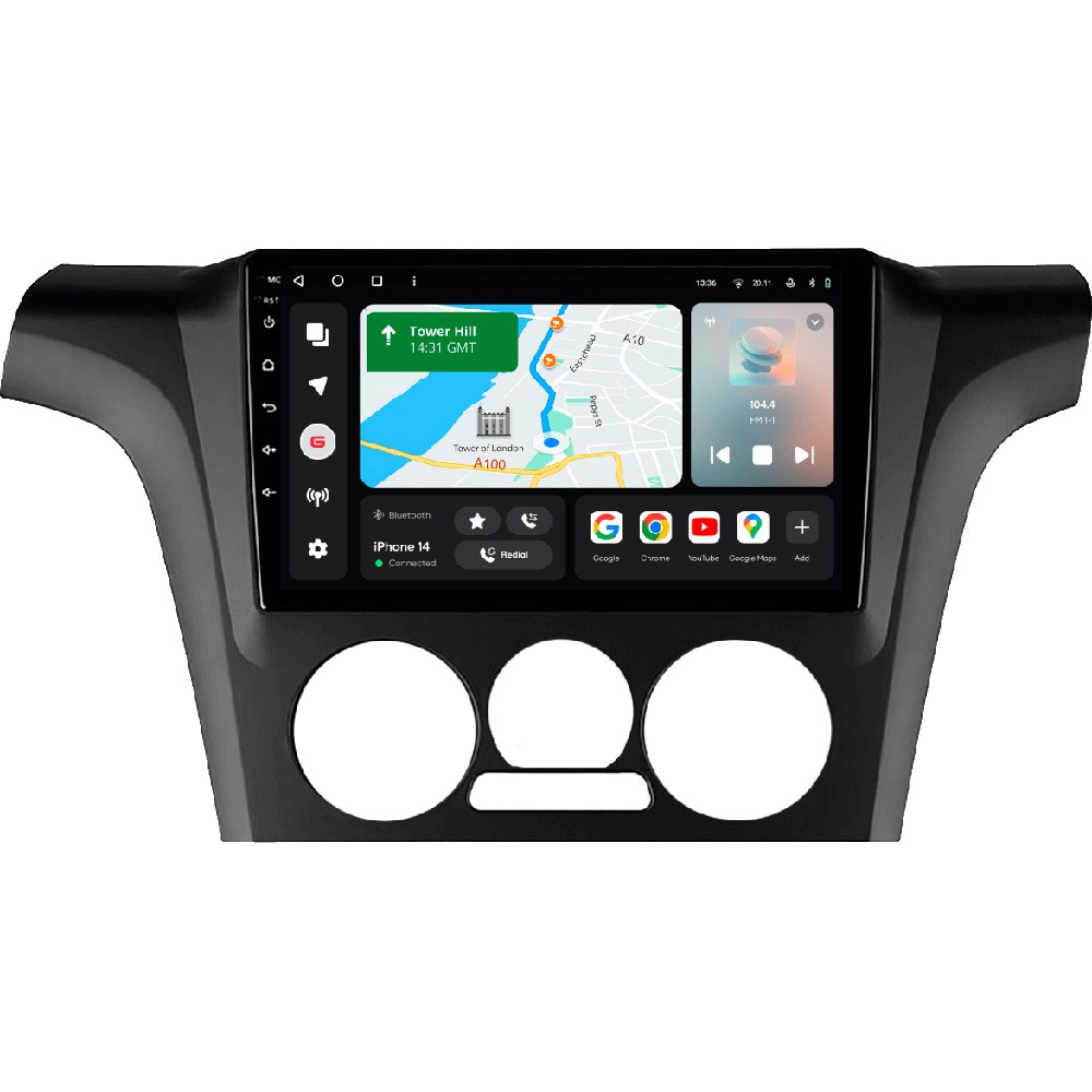 Автомагнітола GAZER мультимедіа T6009-MCU PRO MAX для Mitsubishi Outlander 1 2002-2008