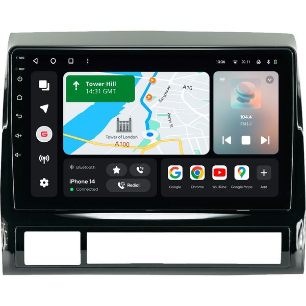 Автомагнітола GAZER T6009-N220 PRO для Toyota Tacoma 2 N220 Hilux AN10 2005-2015 (79760)