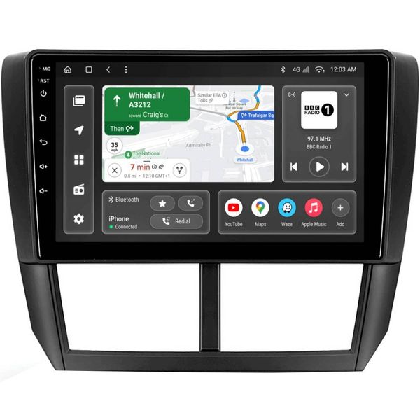 Автомагнітола GAZER T6009-SH PRO MAX для Subaru Forester 3 SH 2007-2013 Impreza GH GE (44831)