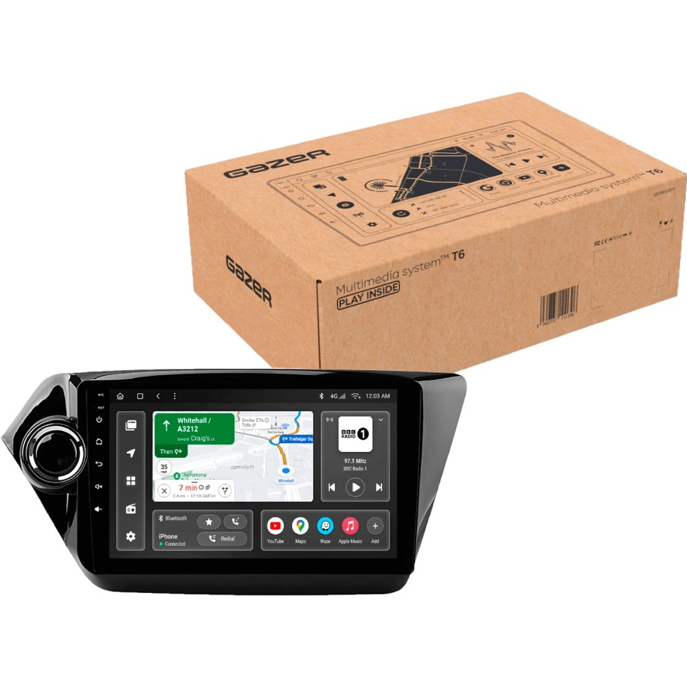 Автомагнітола GAZER T6009-UB PRO для Kia Rio 3 2011-2016 (79998)