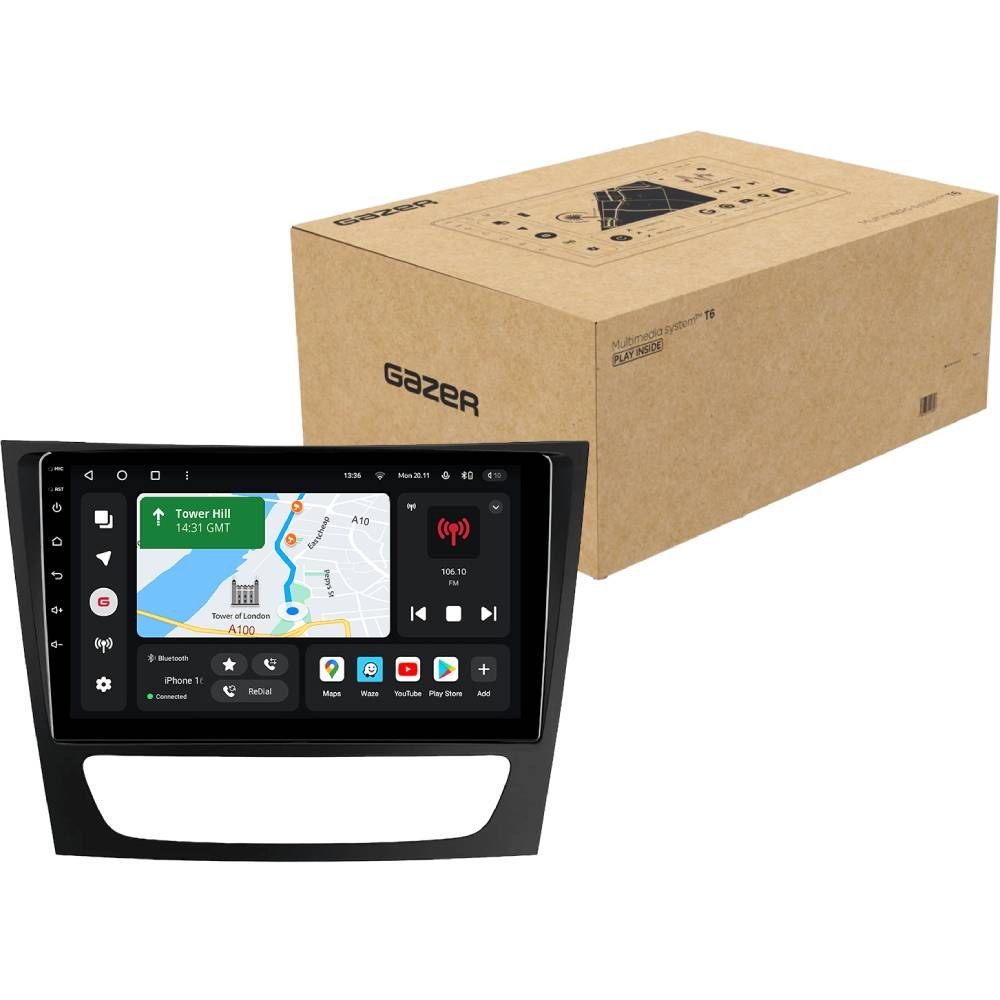 Автомагнітола GAZER T6009-W211 PRO для Mercedes-Benz E-Class (S211, W211) 2002-2009 (80038)