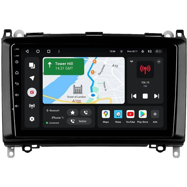 Автомагнітола GAZER T6009-W245 PRO для Mercedes-Benz B-Class (W245) 2005-2011 (80042)