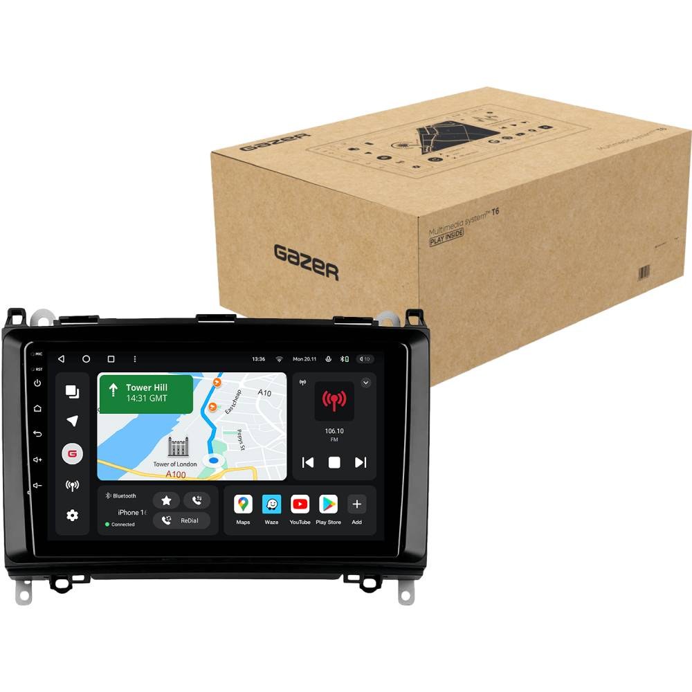 Автомагнітола GAZER T6009-W245 PRO для Mercedes-Benz B-Class (W245) 2005-2011 (80042)
