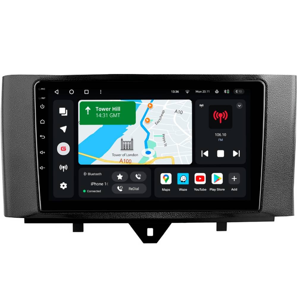Автомагнітола GAZER T6009-W451 PRO для Smart Fortwo 2 (W451) 2010-2015 (80046)