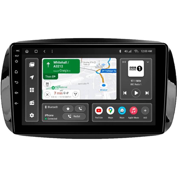 Автомагнітола GAZER T6009-W453 PRO для Smart Fortwo 3 (C453, A453, W453) 2014-2020 (80048)
