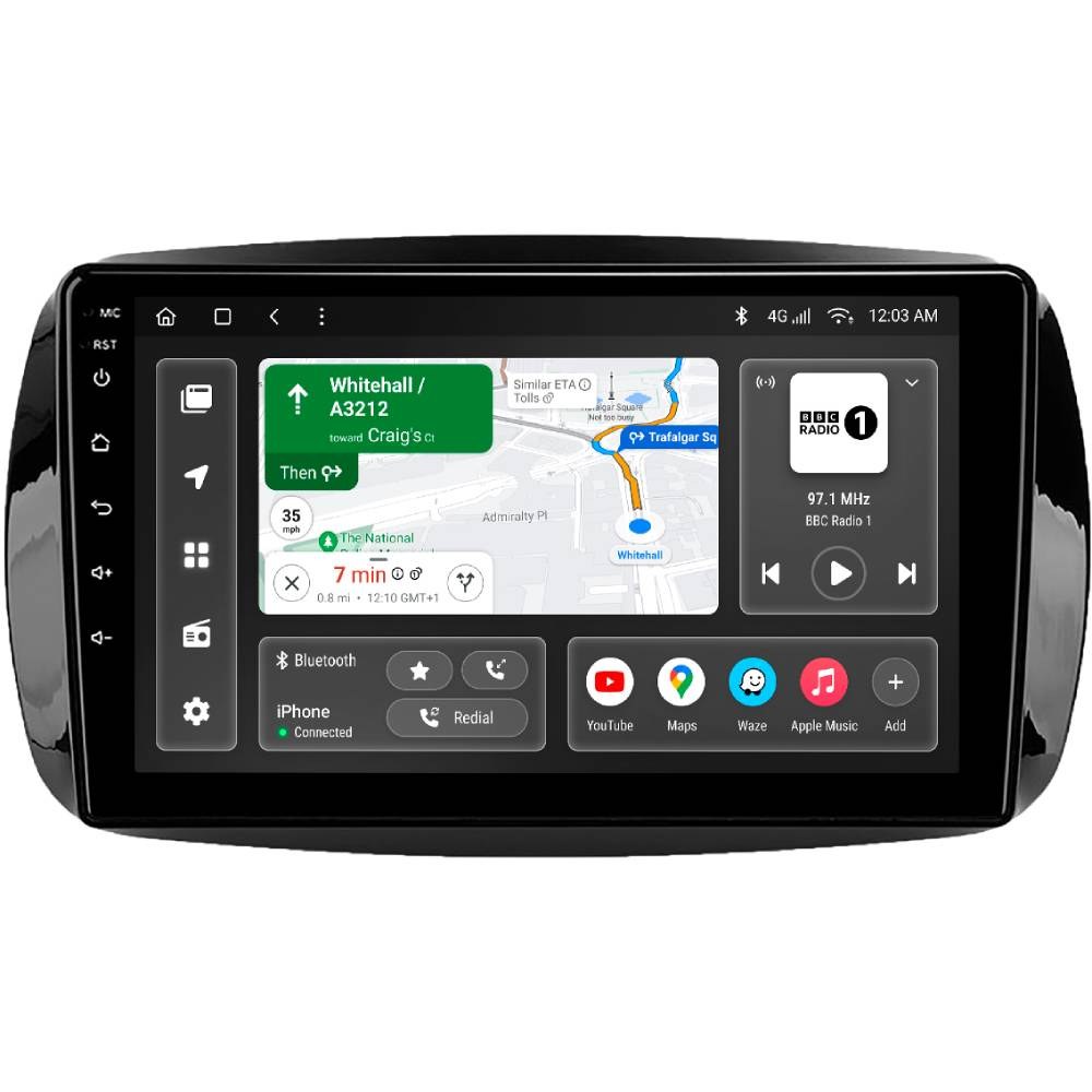 Автомагнітола GAZER T6009-W453 PRO для Smart Fortwo 3 (C453, A453, W453) 2014-2020 (80048)