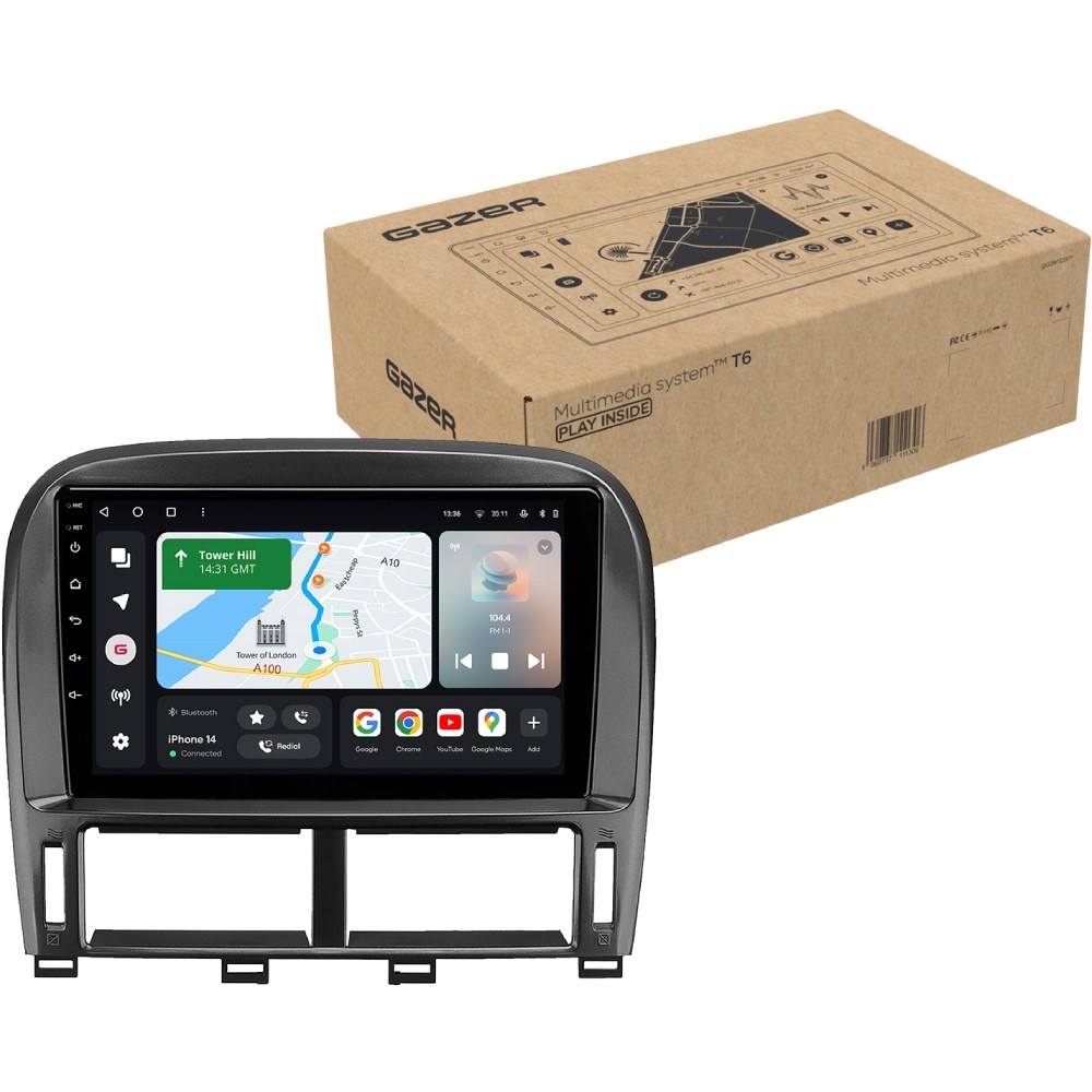 Автомагнітола GAZER T6009-XF30 PRO MAX для Toyota Celsior (XF30) 2000-2003 (45577)