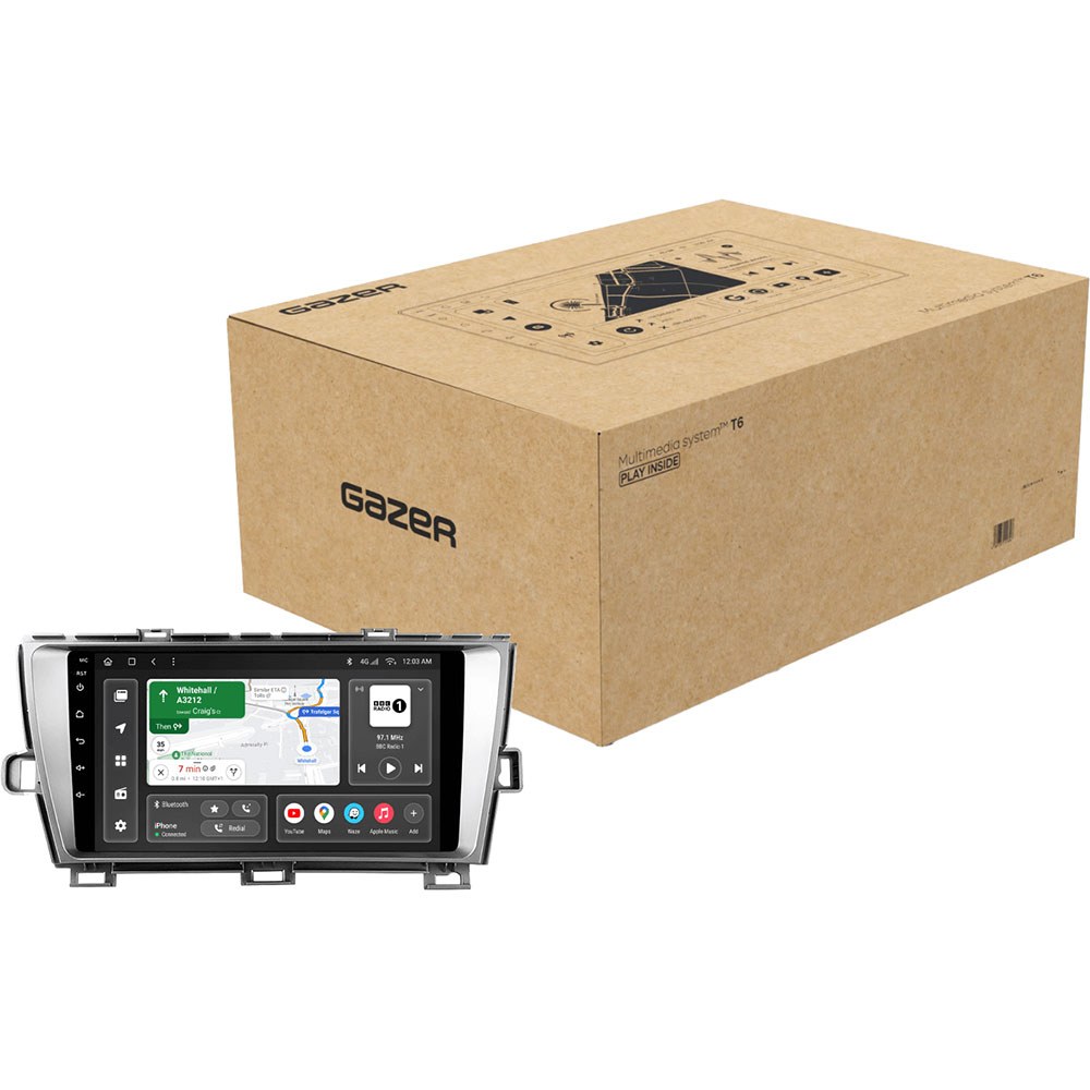 Автомагнітола GAZER T6009-XW30 PRO MAX для Toyota Prius 3 (XW30) 2009-2015 (45232)