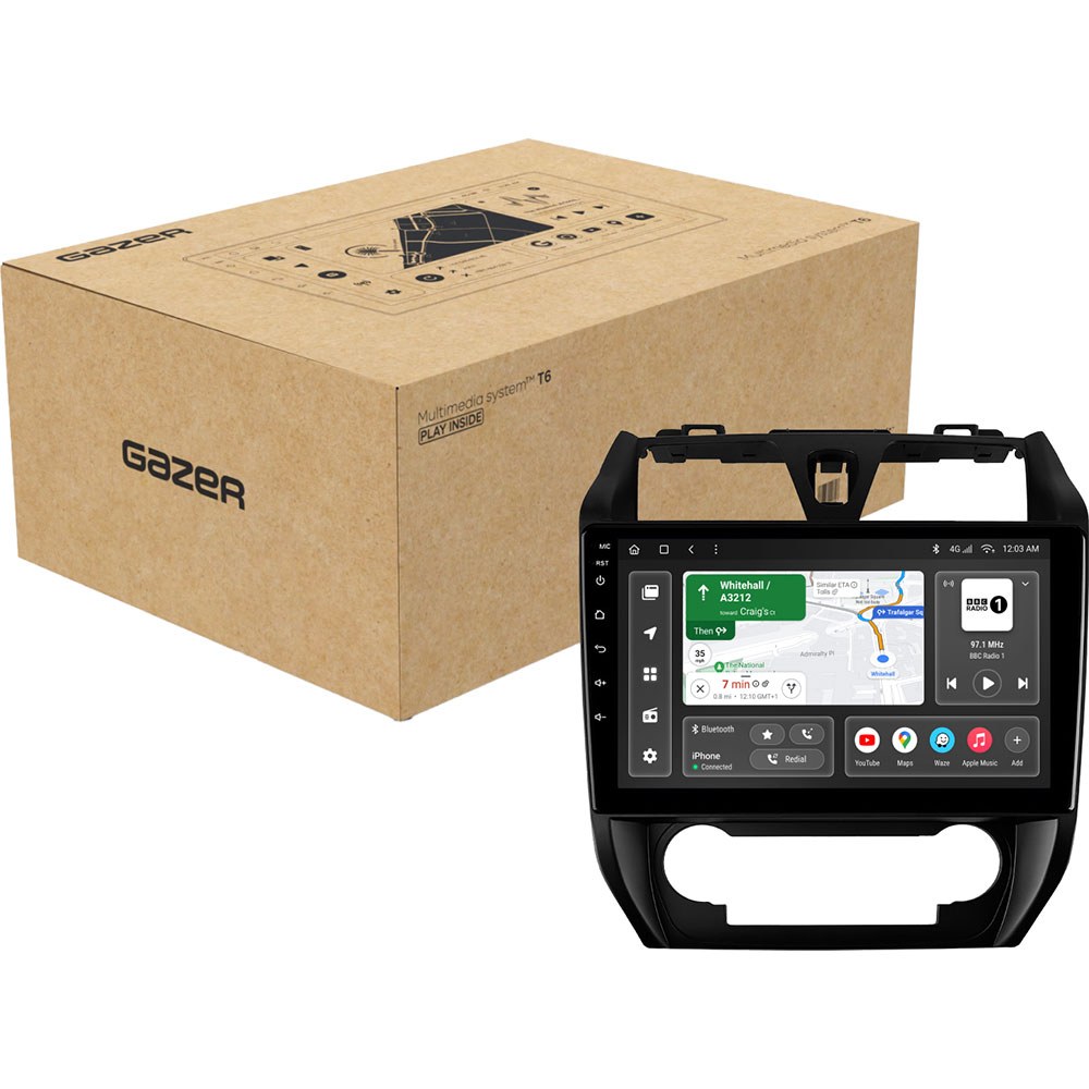 Автомагнітола GAZER T6010-EC7 PRO MAX для Geely Emgrand EC7 1 2009-2016