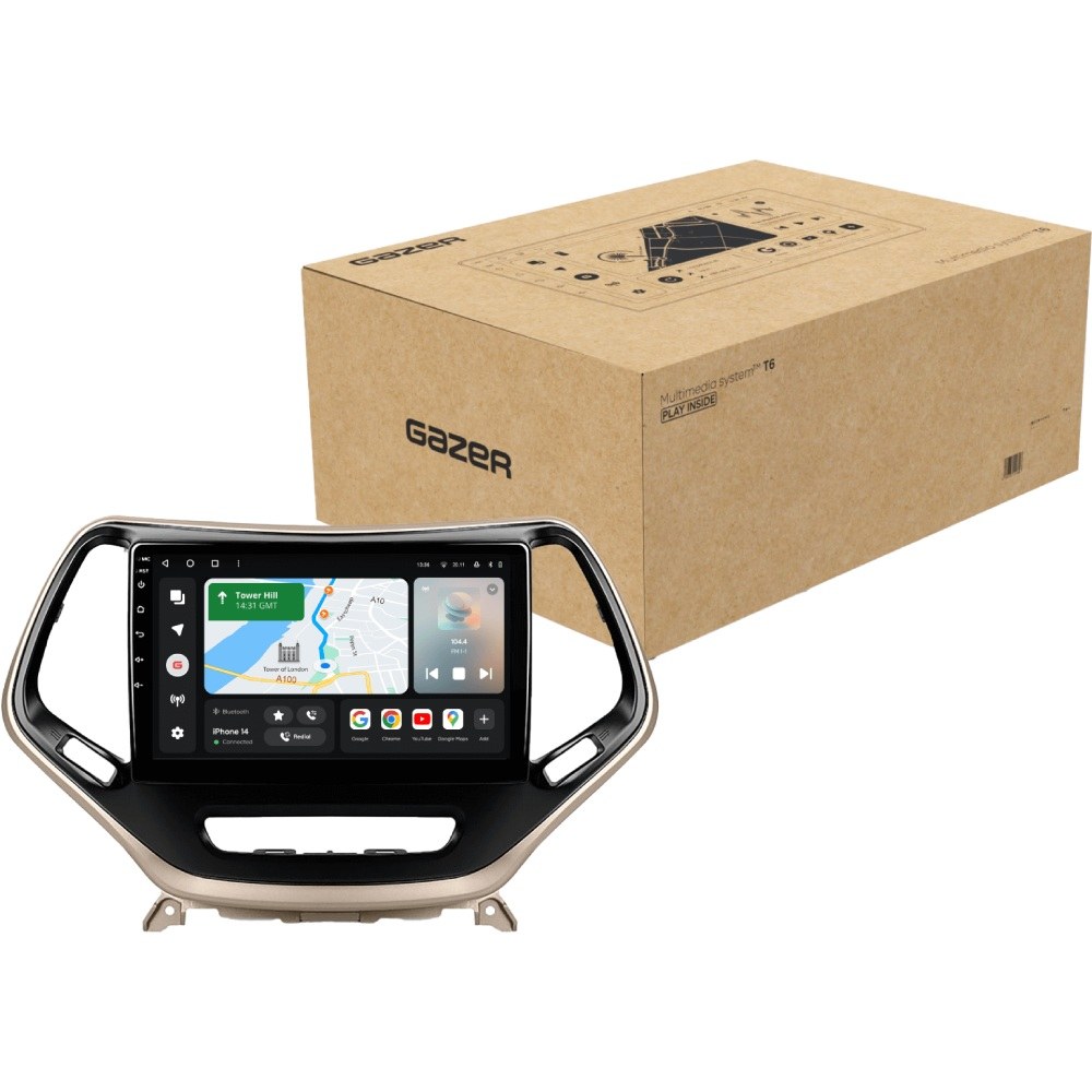 Автомагнітола GAZER T6010-KL PRO для Jeep Cherokee 5 KL 2014-2018 (80389)