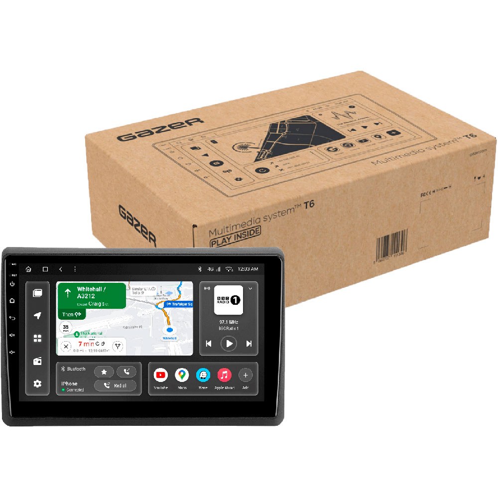 Автомагнітола GAZER T6010-NV400 PRO MAX для Renault Master 2010-2019 (44475)