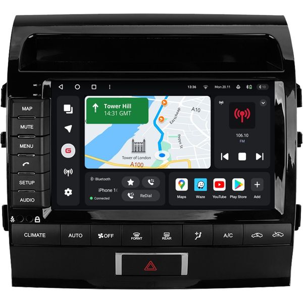 Автомагнітола GAZER T6010-TJ200 PRO для Toyota Land Cruiser 200 (J200) 2007-2015