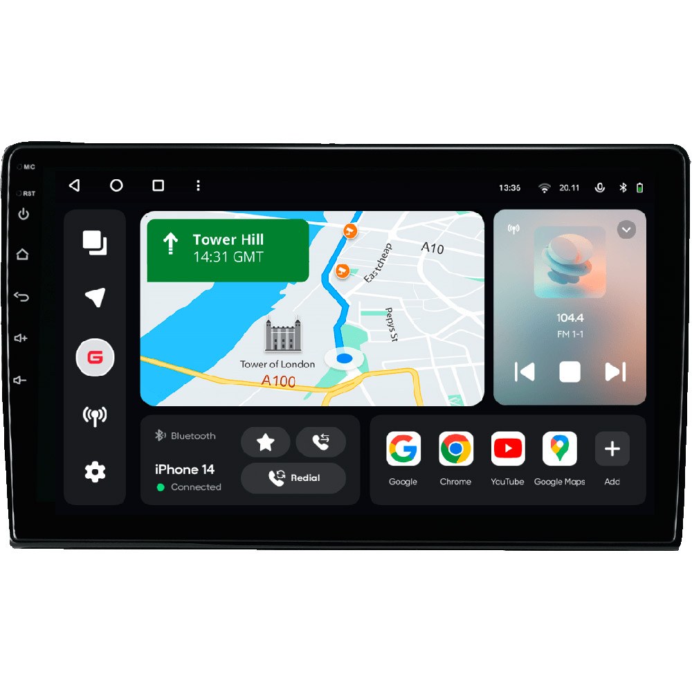 Автомагнітола GAZER T6010-XK50 PRO MAX для Toyota Tundra (XK50) 2007-2013, Sequoia (XK60)