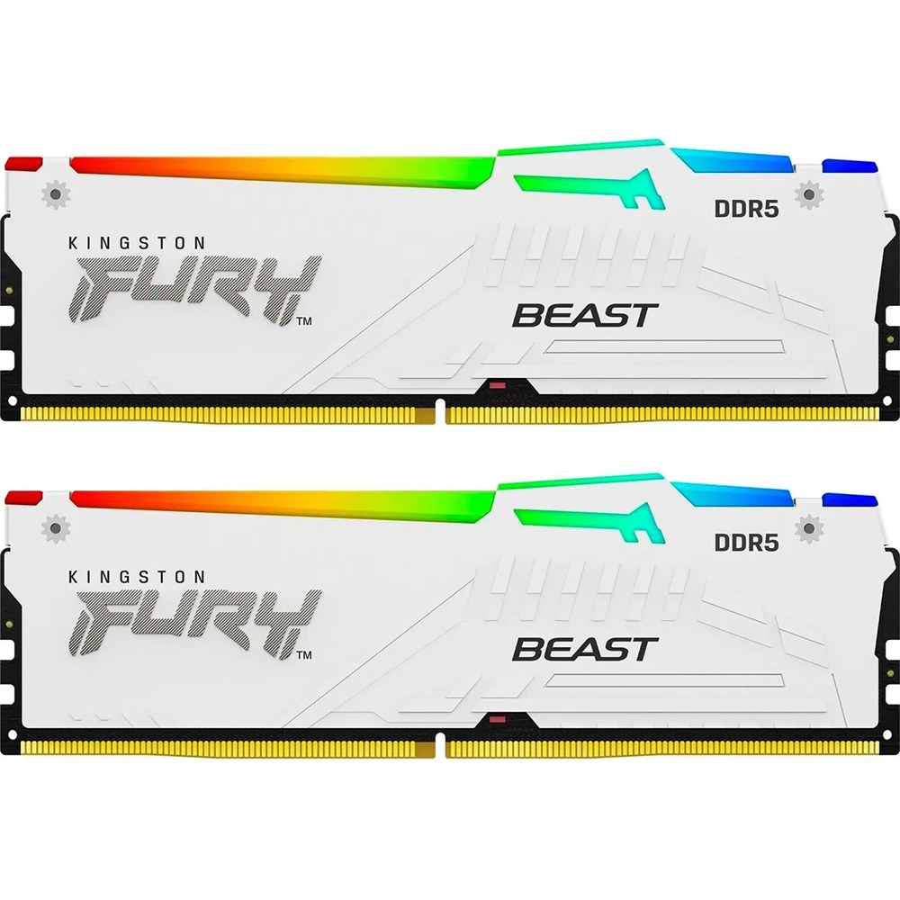 Набір KINGSTON 32Gb (2x16Gb) DDR5 6000MHz Fury Beast White (KF560C36BWE2AK2-32)