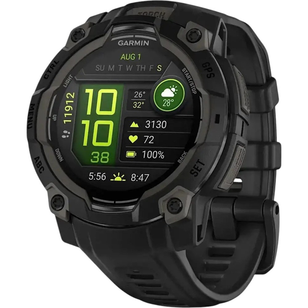 Смарт-годинник GARMIN Instinct 3 Amoled (45 мм) Black with Black Band (010-02936-00)