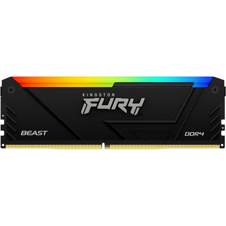 Модуль пам'яті Kingston Beast Fury DDR4 32Gb 3200MHz RGB Black (KF432C16BB2A/32)
