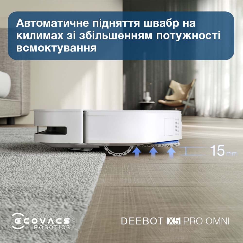 Робот-пилосос ECOVACS X5PRO OMNI DDX39 WH