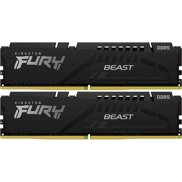 Модуль пам'яті Kingston DDR5 2x8GB/6000 Fury Beast Black (KF560C30BBEK2-16)