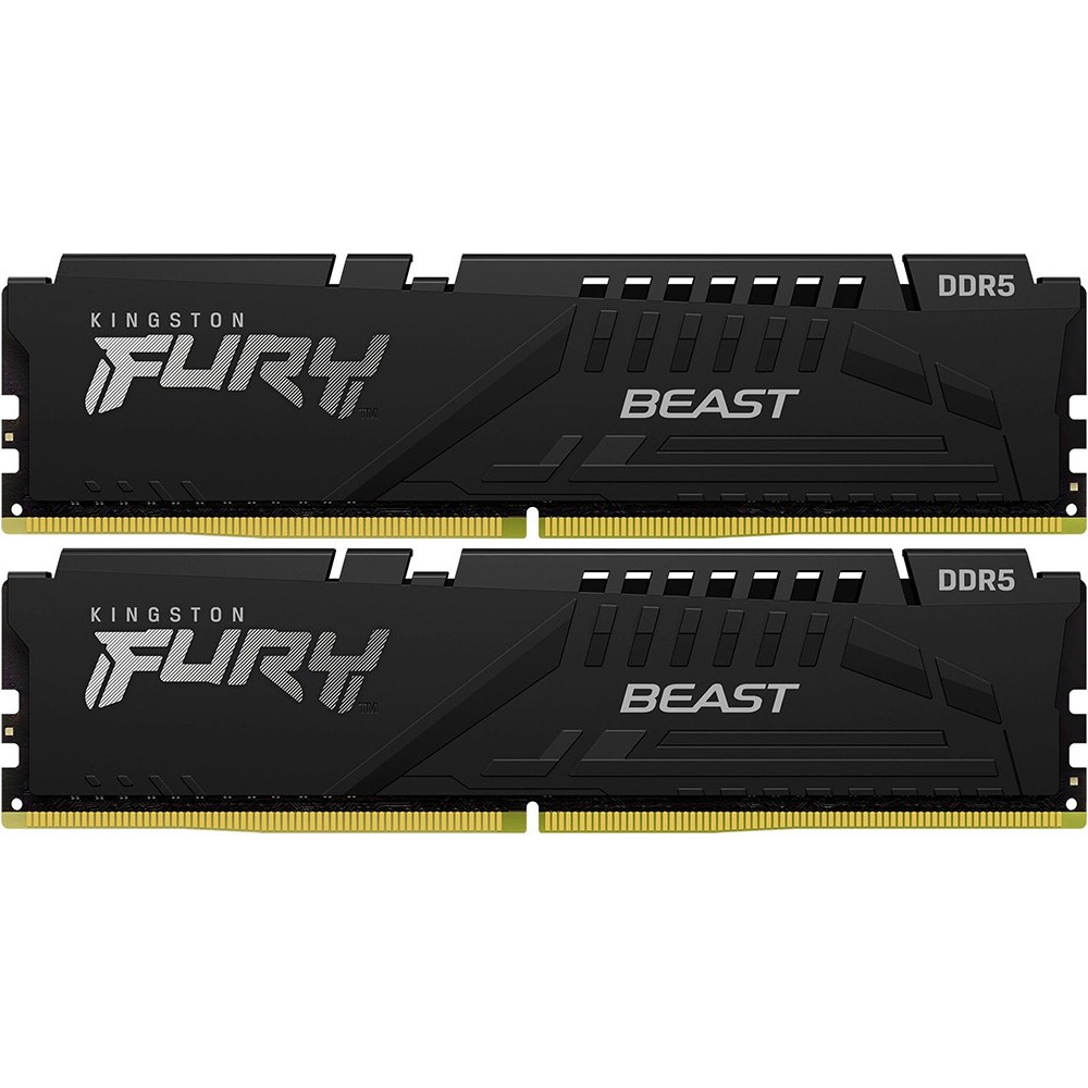 Модуль пам'яті Kingston DDR5 2x8GB/6000 Fury Beast Black (KF560C30BBEK2-16)