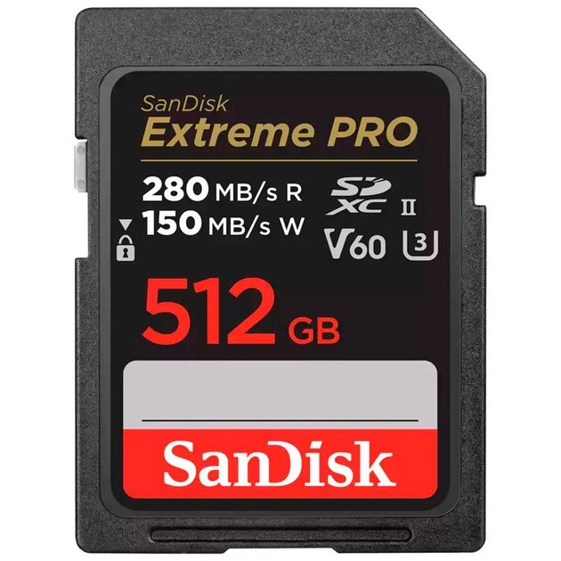 Карта пам'яті SANDISK 512GB C10 UHS-II U3 Extreme Pro V60 (SDSDXEP-512G-GN4IN)